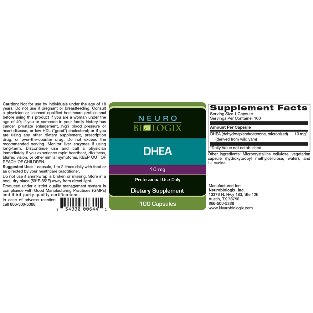 Product image for DHEA 10mg.