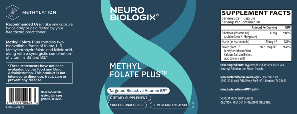 Product image for Methyl Folate Plus.