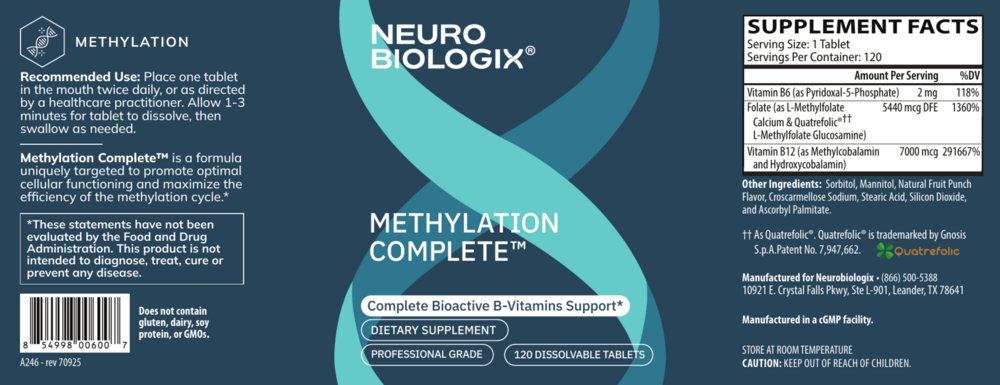 Product image for Methylation Complete.