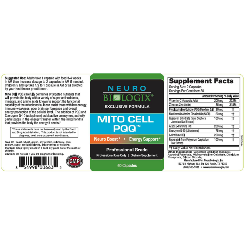 Product image for Mito Cell PQQ.