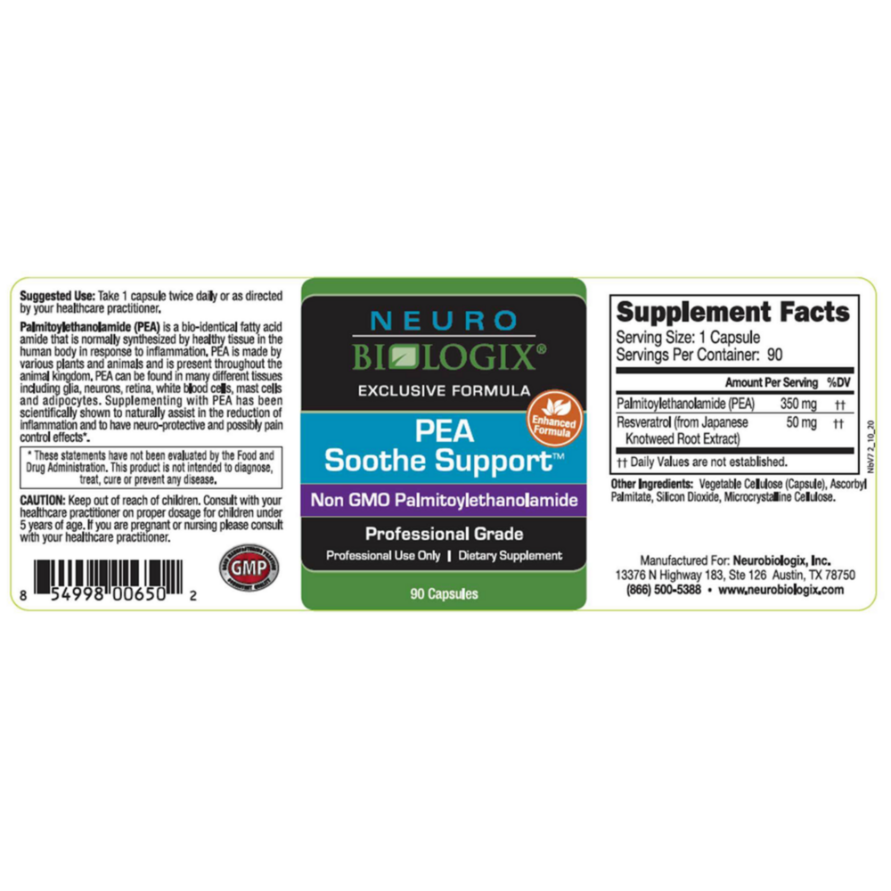 Product image for PEA Soothe Support.
