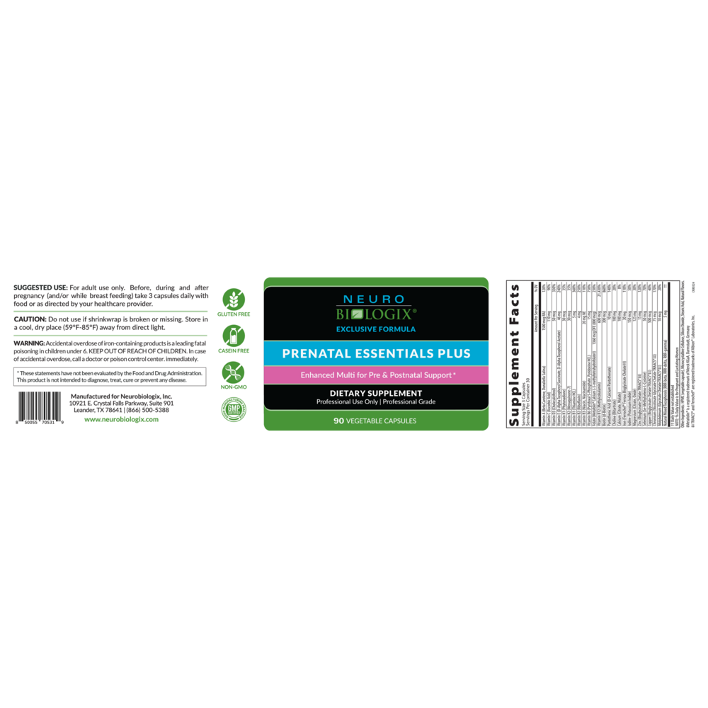 Product image for Prenatal Essentials Plus.