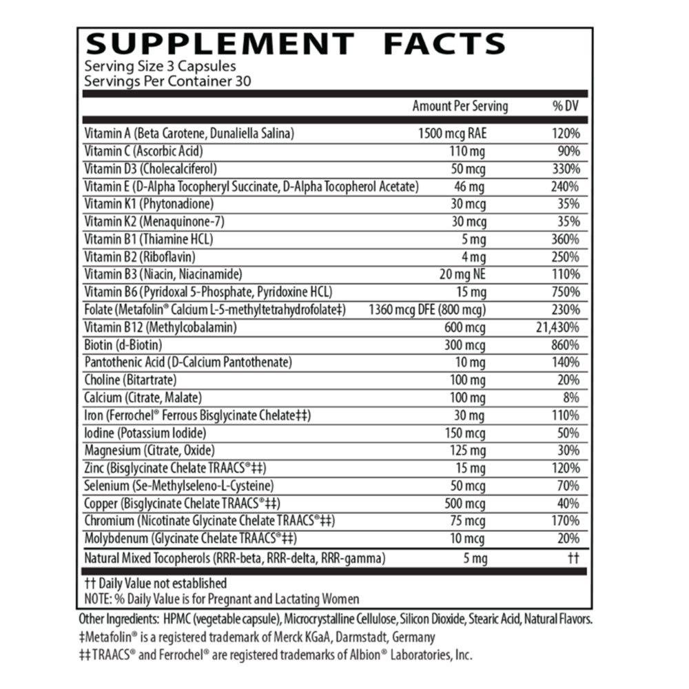 Product image for Prenatal Essentials Plus.