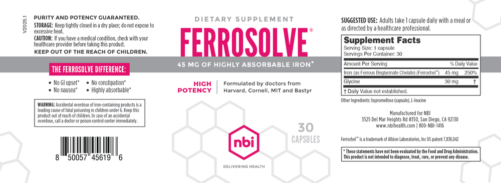 Product image for Ferrosolve.