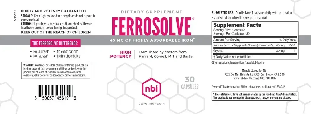 Product image for Ferrosolve.