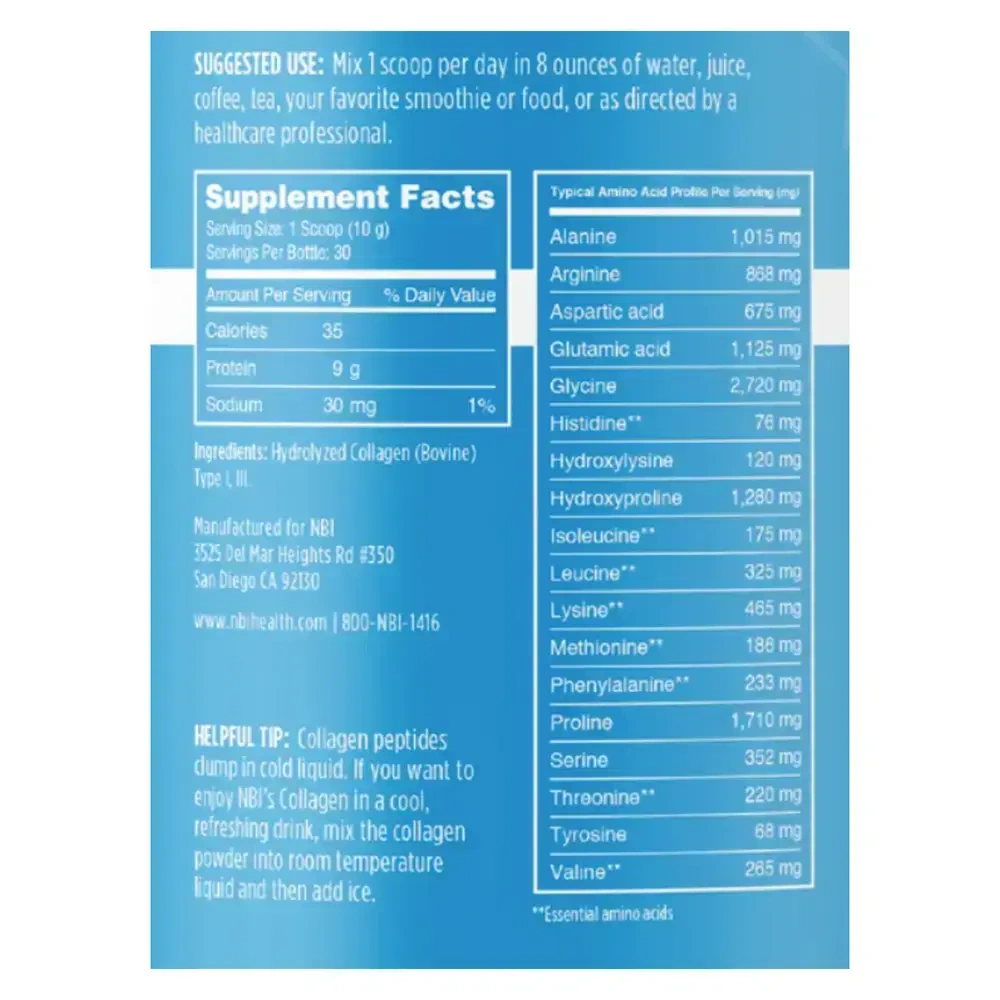 Product image for Collagen Types I &amp; III Powder.