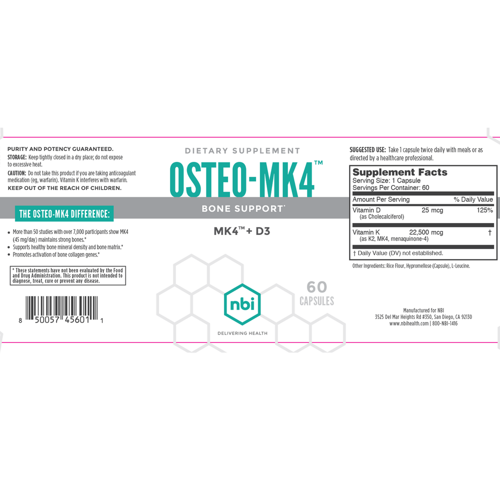 Product image for Osteo-MK4 K2+D3.