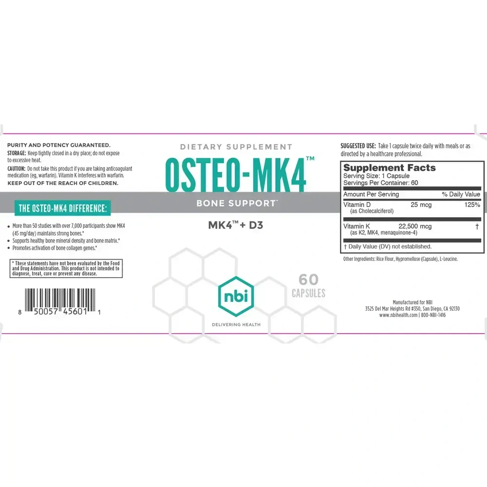 Product image for Osteo-MK4 K2+D3.