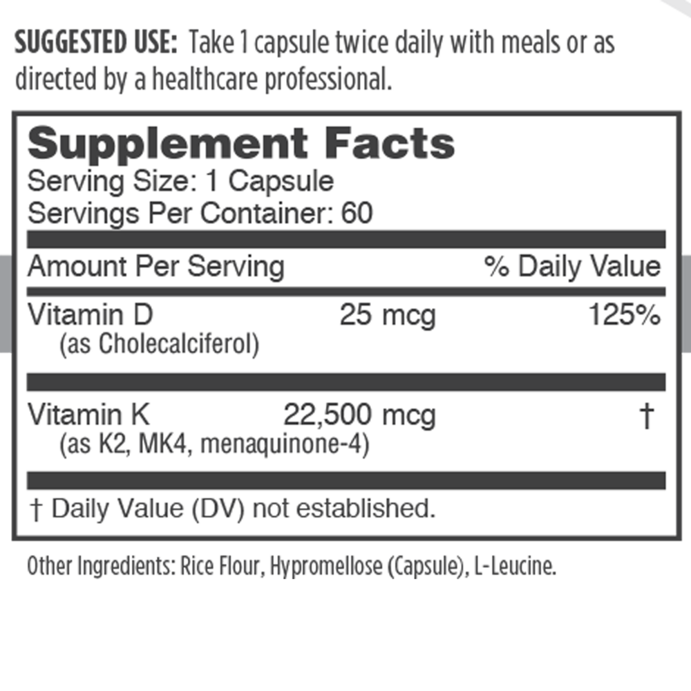 Product image for Osteo-MK4 K2+D3.