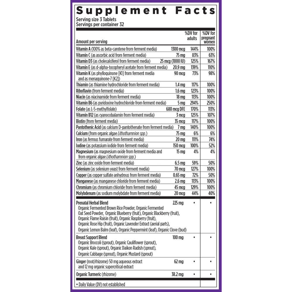 Product image for Perfect Prenatal Multivitamin.
