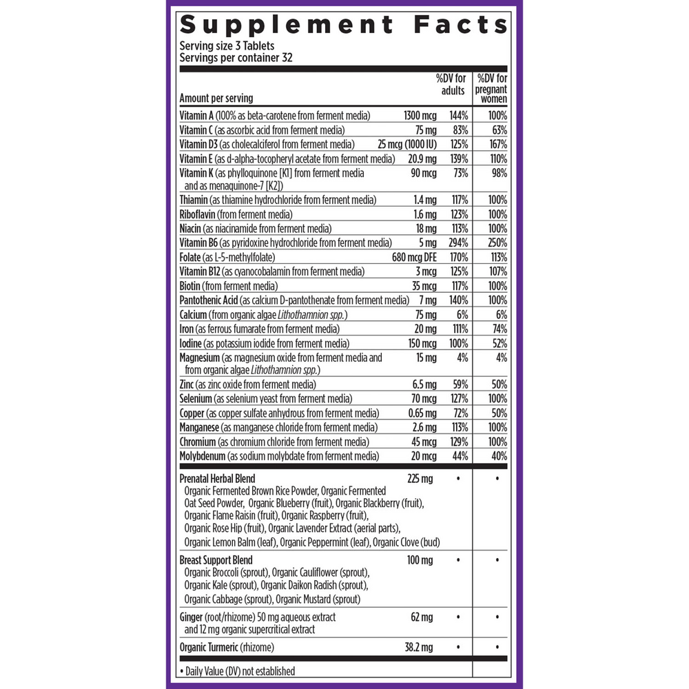 Product image for Perfect Prenatal Multivitamin.