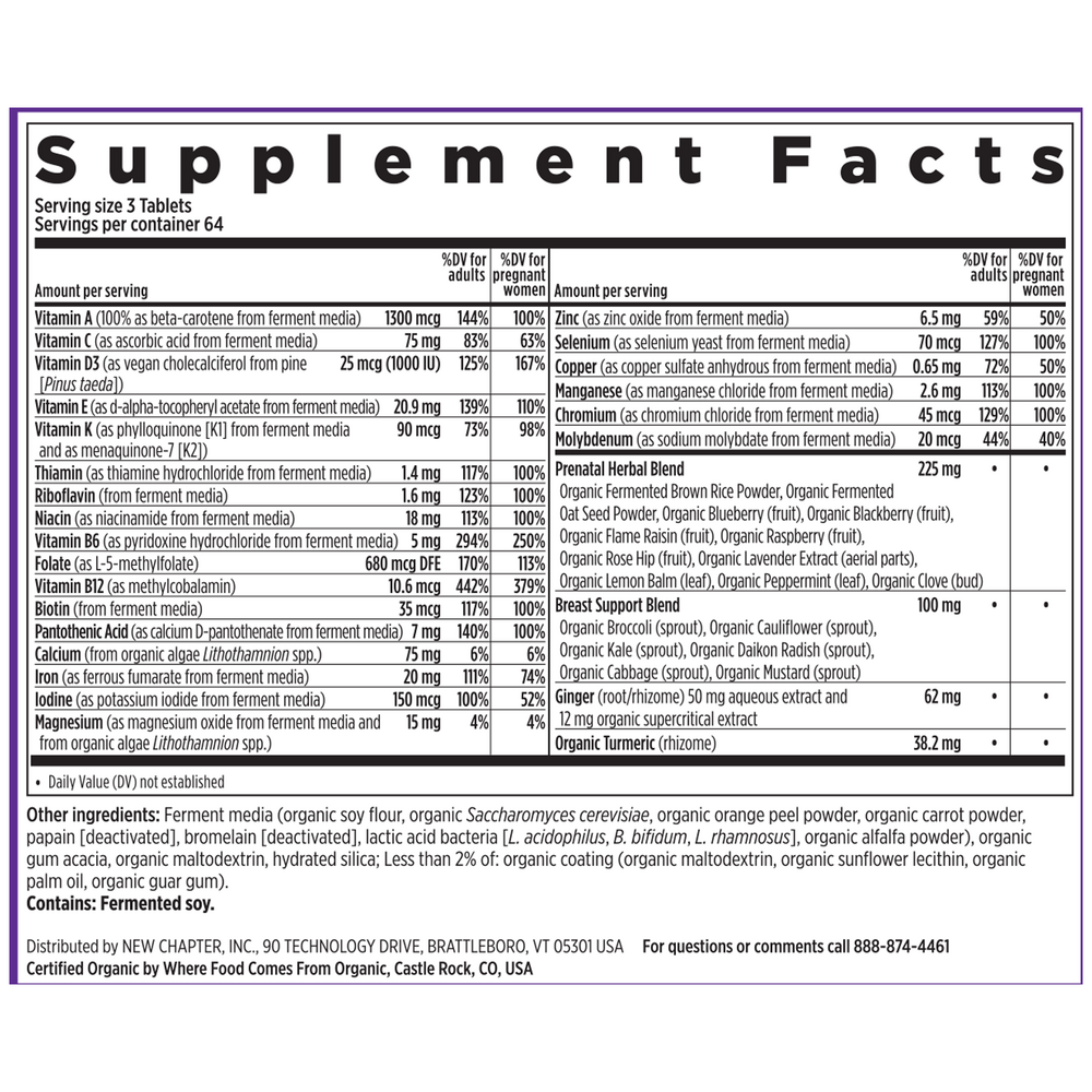 Product image for Perfect Prenatal Multivitamin.