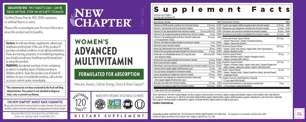 Product image for Women's Advanced Multivitamin.