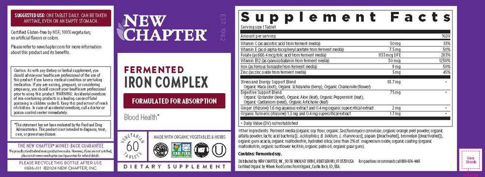 Product image for Fermented Iron Complex.