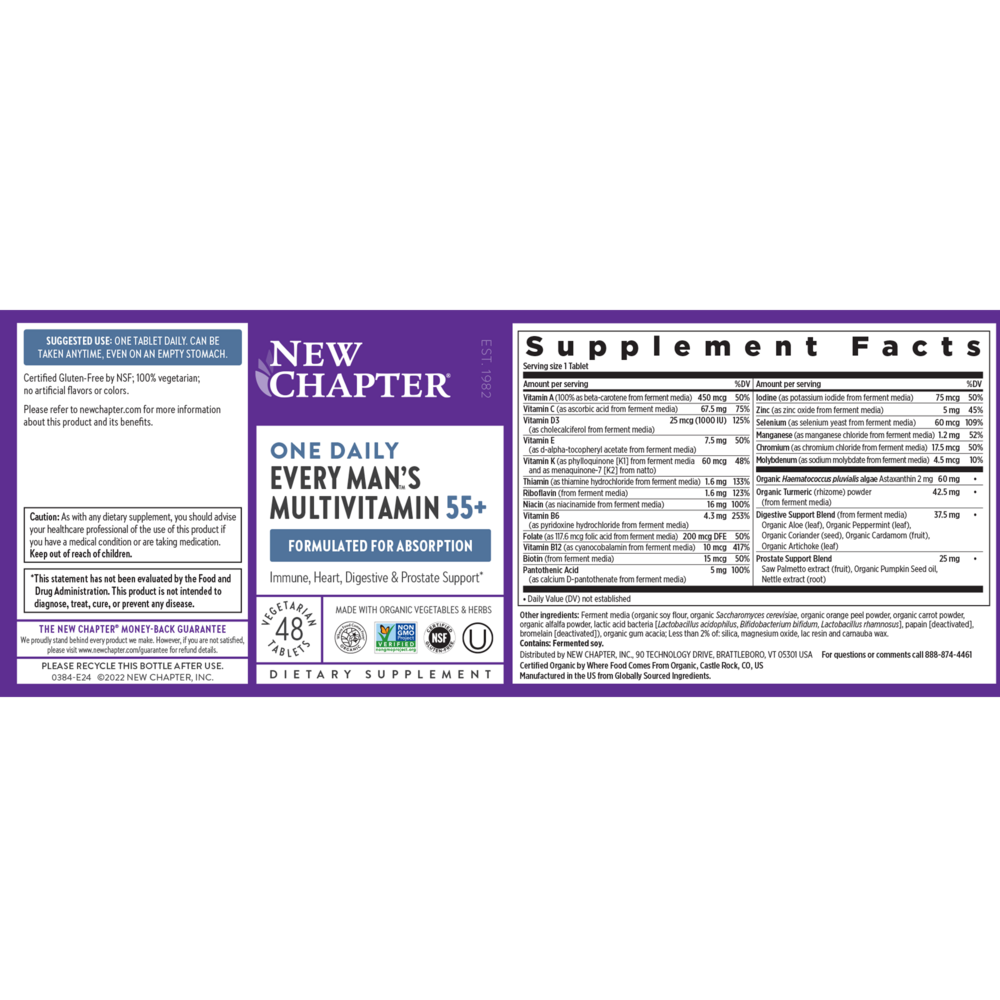 Product image for Every Man's One Daily 55+.