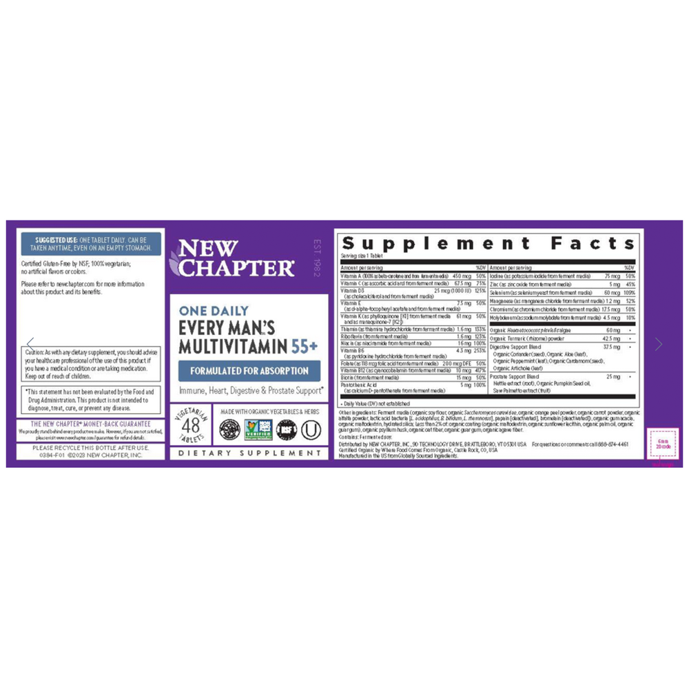 Product image for Every Man's One Daily 55+.