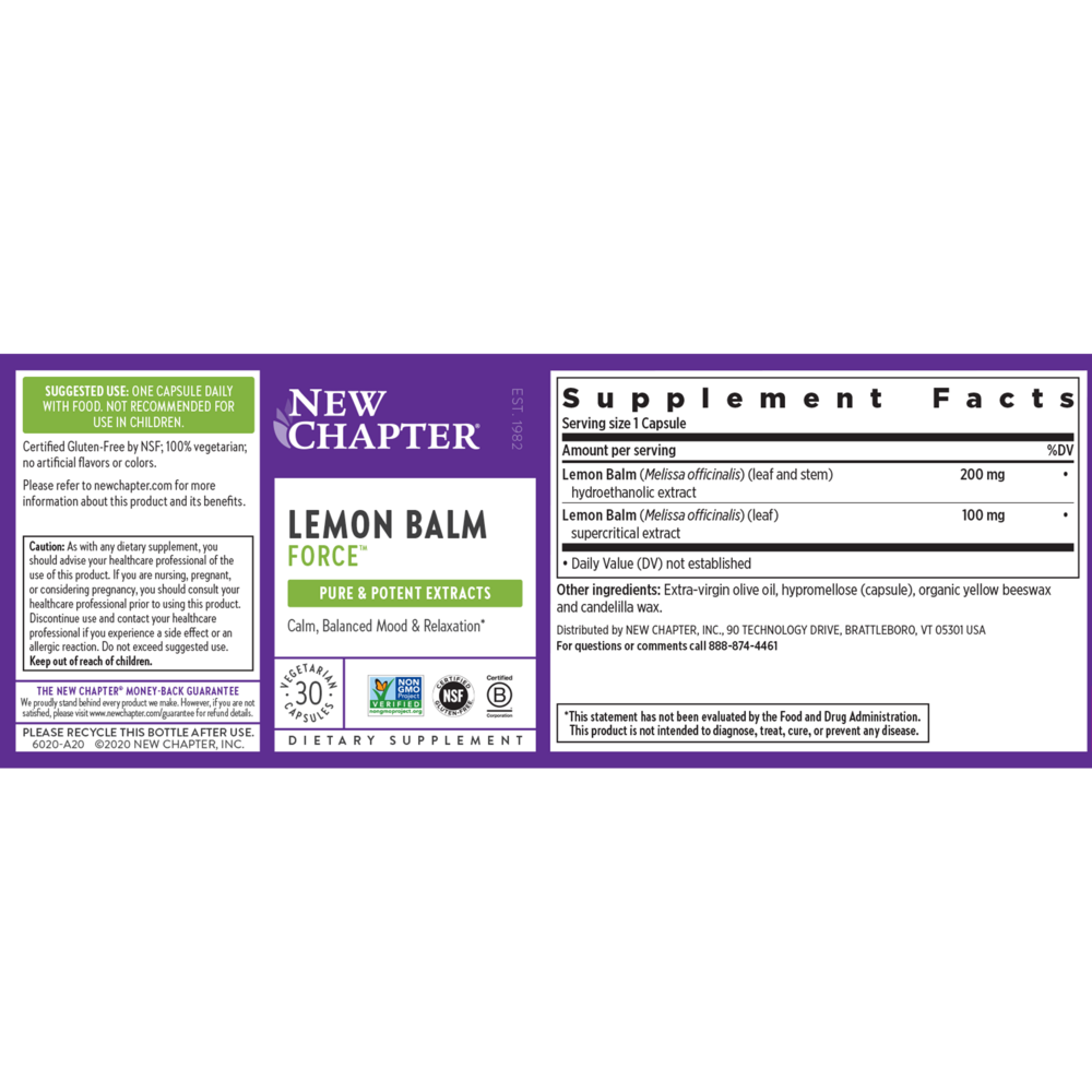 Product image for Lemon Balm Force™.