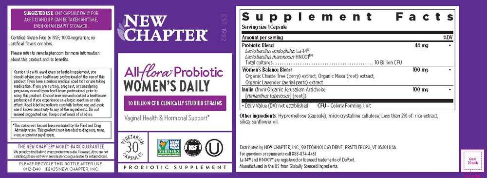 Product image for All-Flora Women's Daily Probiotic.