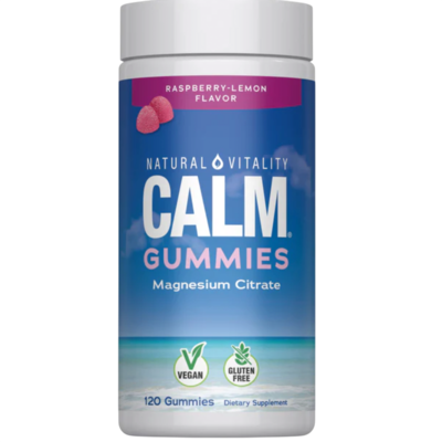 Natural Calm Gummies Raspberry Lemon 120 gummies