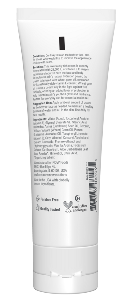 Product image for Vitamin E Cream 28,000 IU 100% Natural.