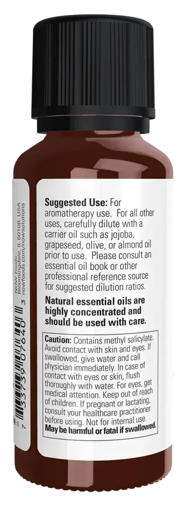 Product image for Wintergreen Oil 100% Pure Liquid.