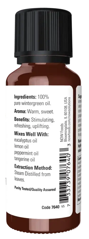 Product image for Wintergreen Oil 100% Pure Liquid.