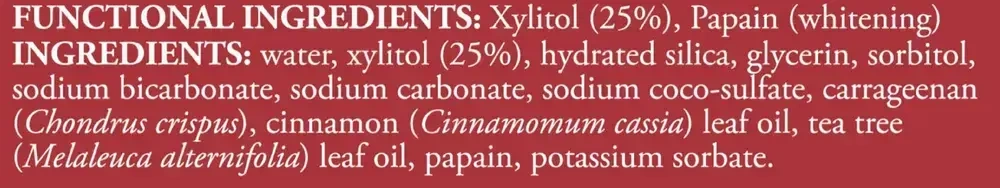 Product image for Xyliwhite Cinnafresh Toothpaste.
