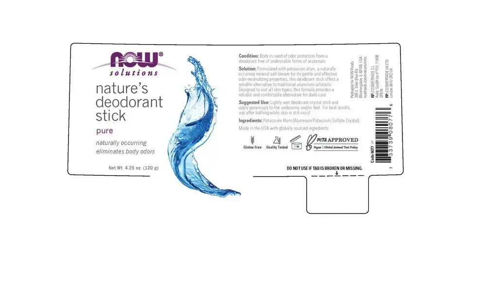 Product image for Nature's Deodorant Stick (Stone).