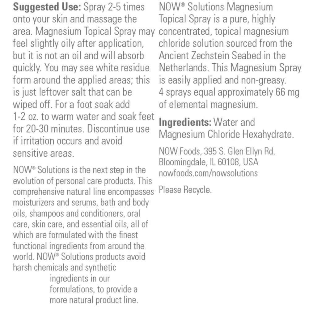 Product image for Magnesium Topical Spray.