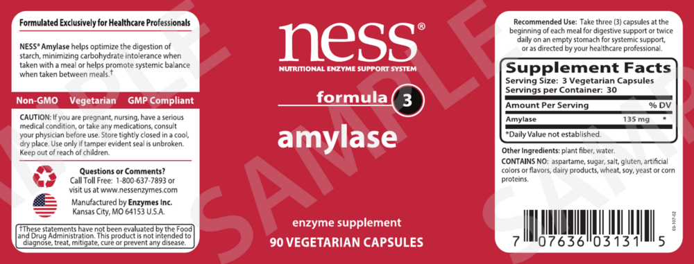 Product image for Amylase Formula 3.