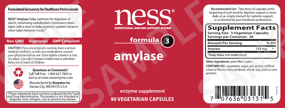 Product image for Amylase Formula 3.