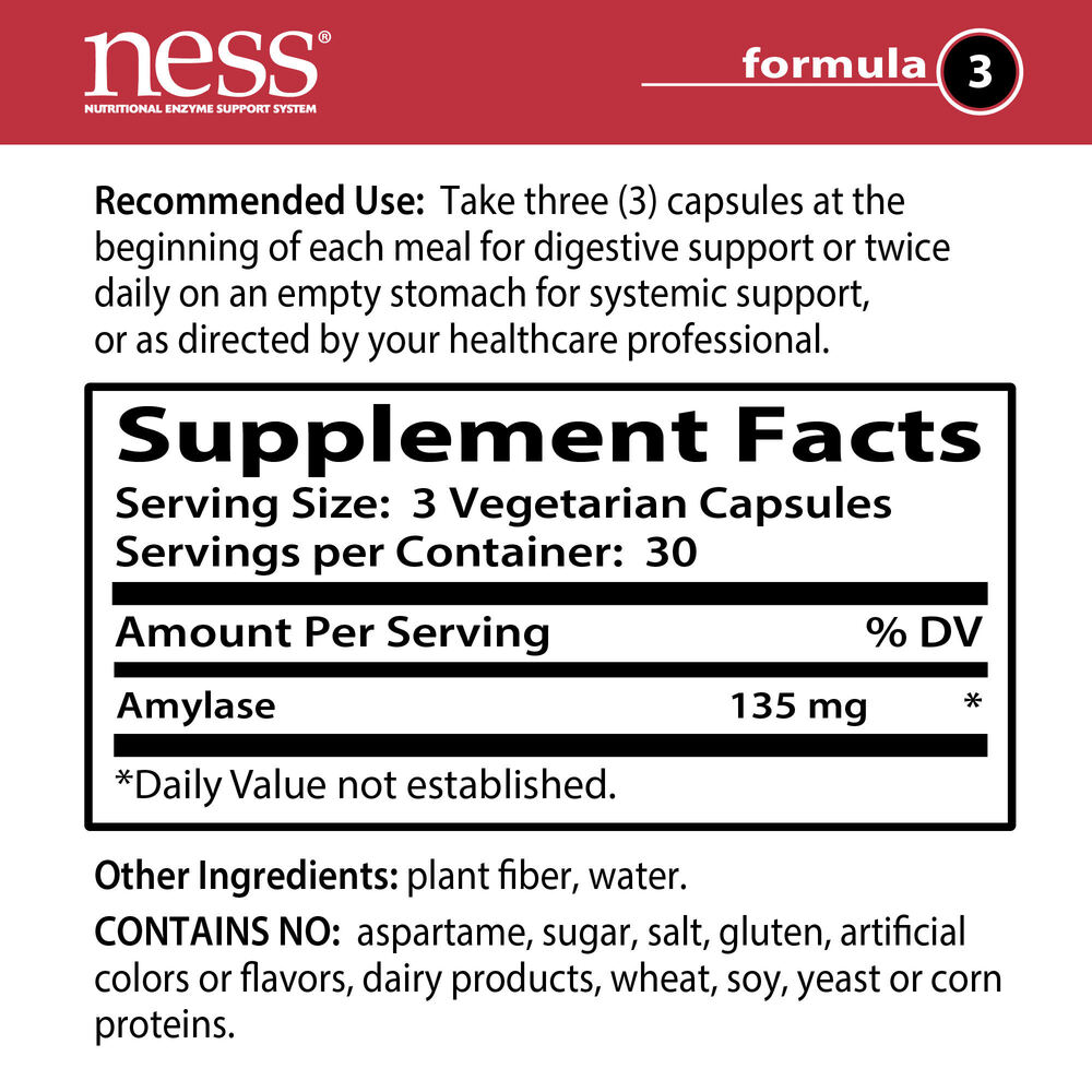 Product image for Amylase Formula 3.