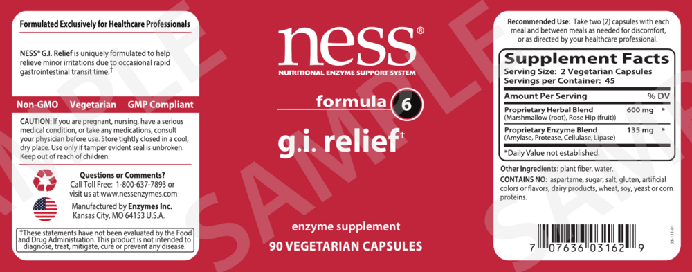 Product image for GI Relief Formula 6.