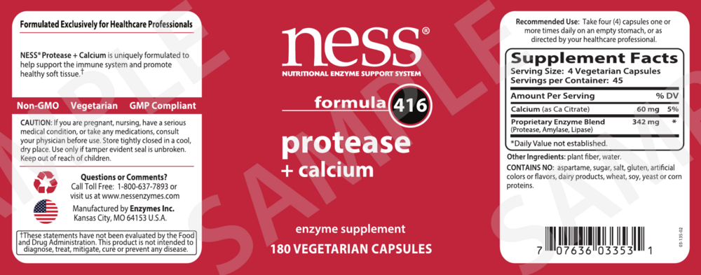 Product image for Protease + Calcium formula 416.