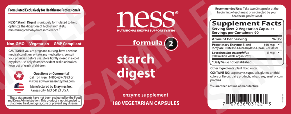 Product image for Starch Digest formula 2.