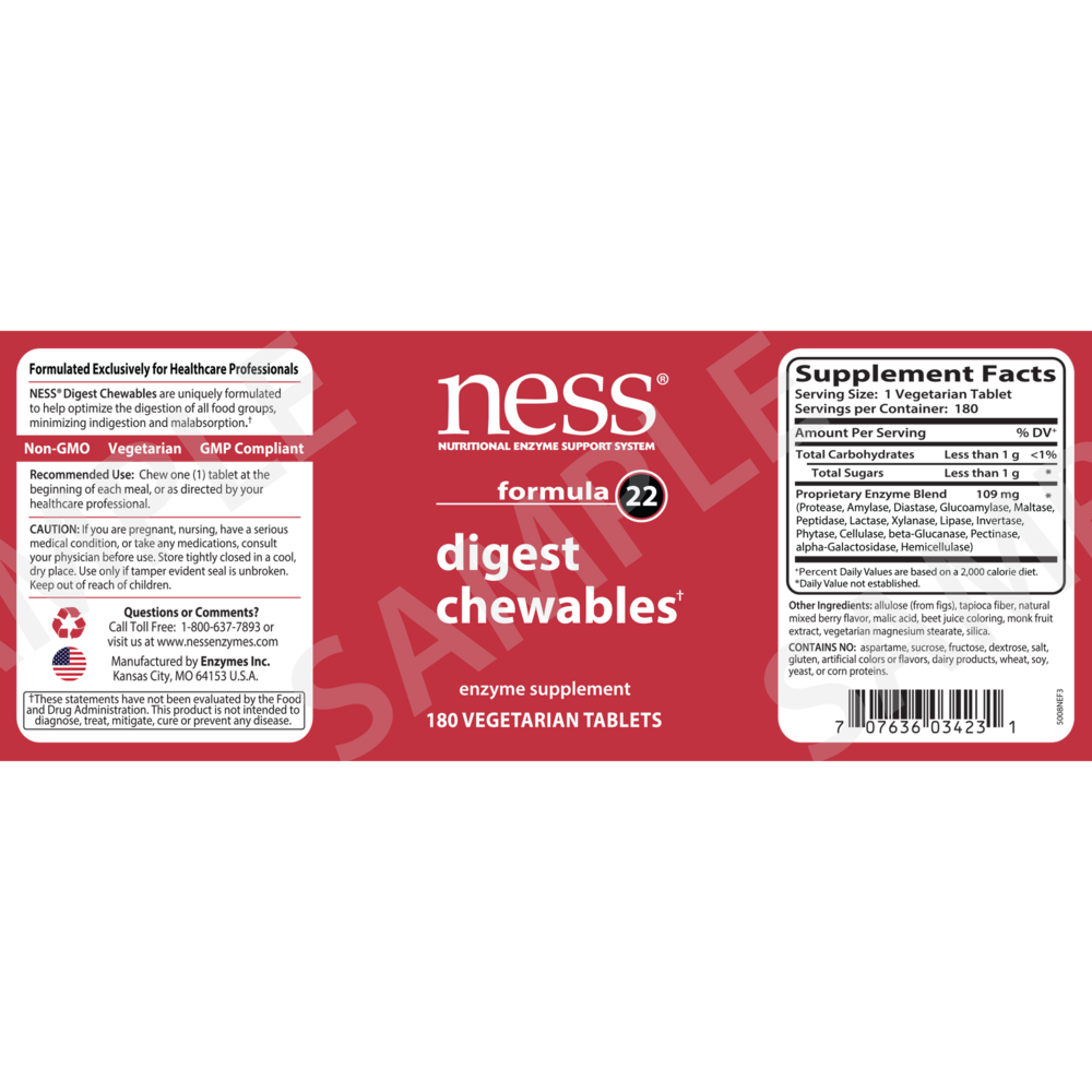 Product image for Digest Chewables Formula 22.