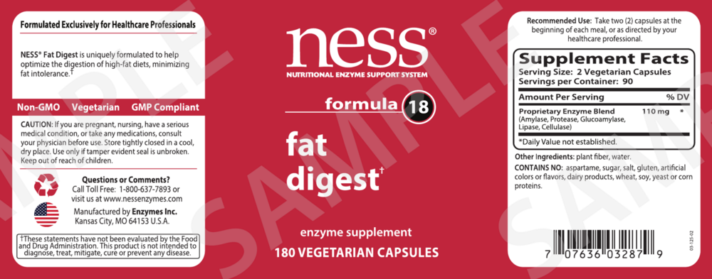 Product image for Fat Digest formula 18.