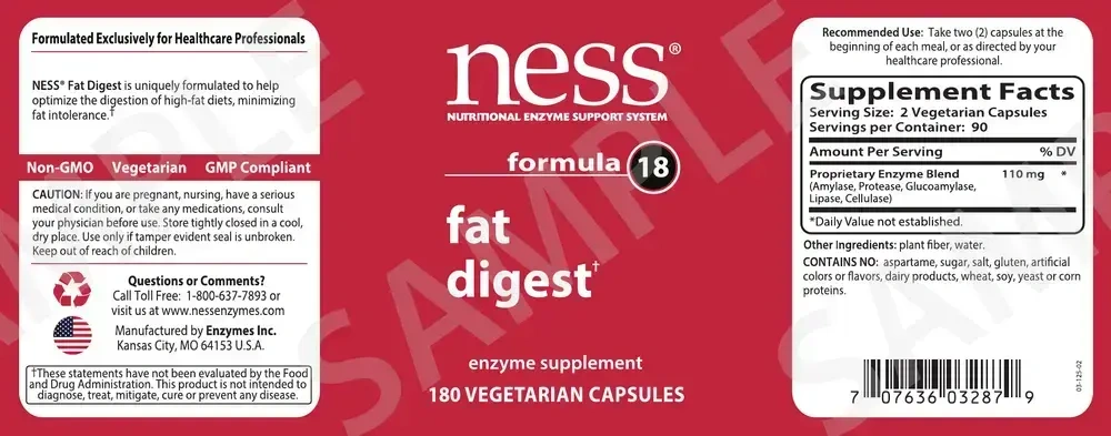 Product image for Fat Digest formula 18.