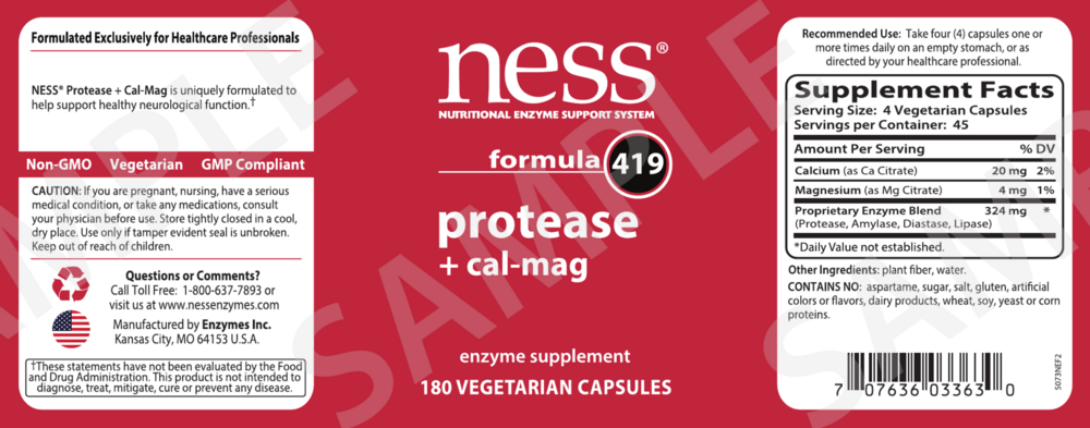 Product image for Protease + Cal-Mag formula 419.