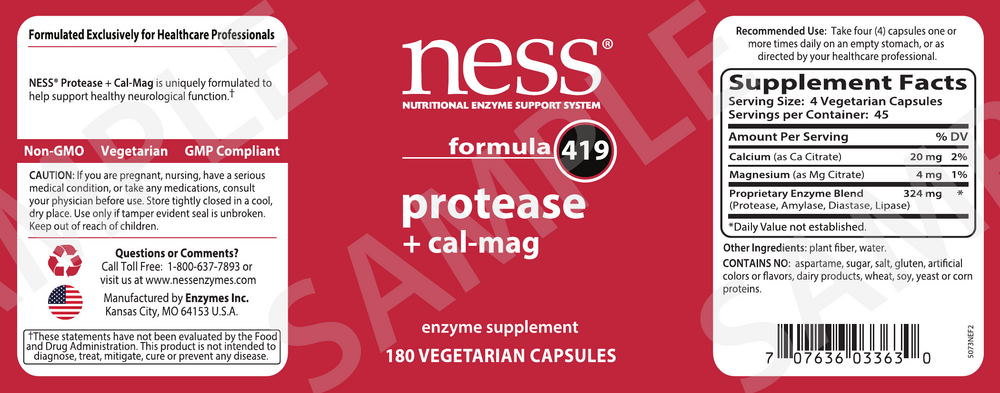 Product image for Protease + Cal-Mag formula 419.