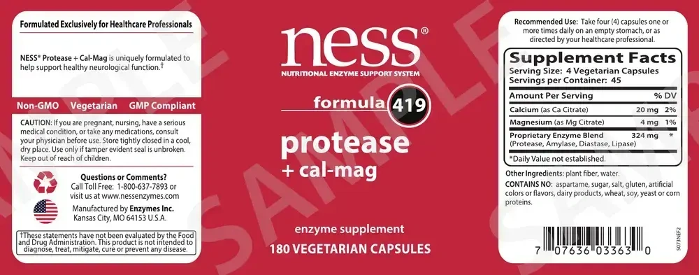 Product image for Protease + Cal-Mag formula 419.