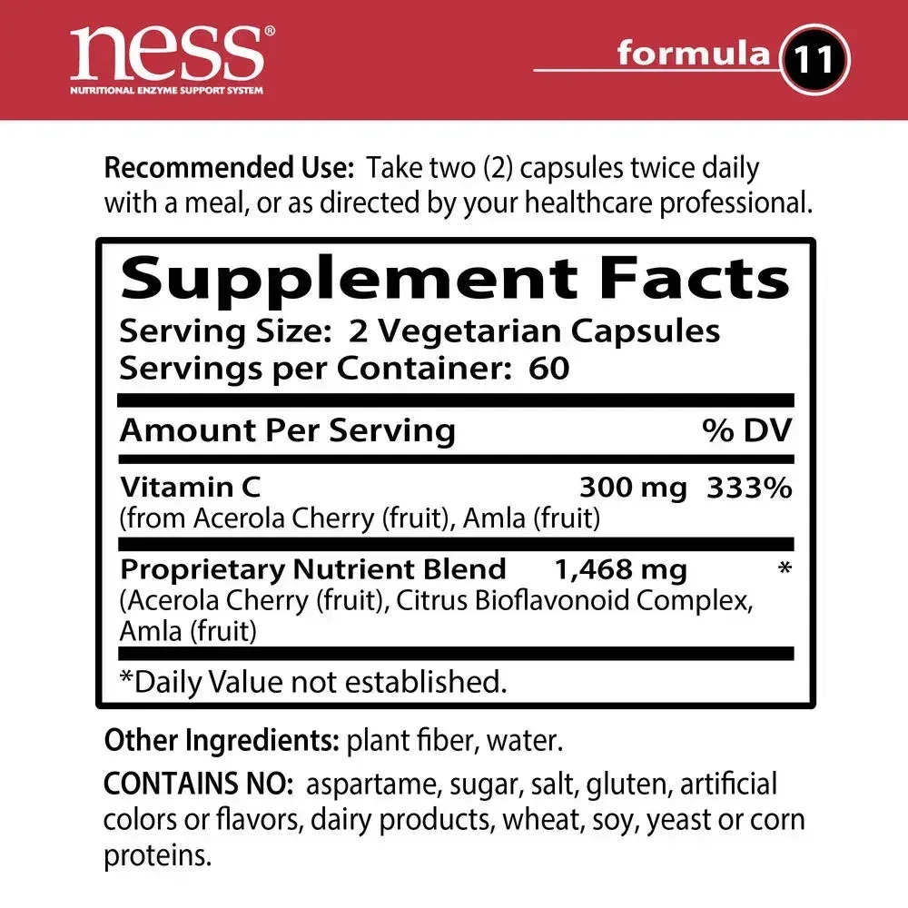 Product image for Formula 11, Natural C + Bioflavonoids.
