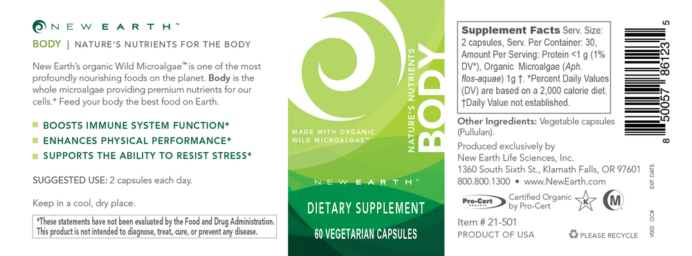 Product image for Body 60 caps.