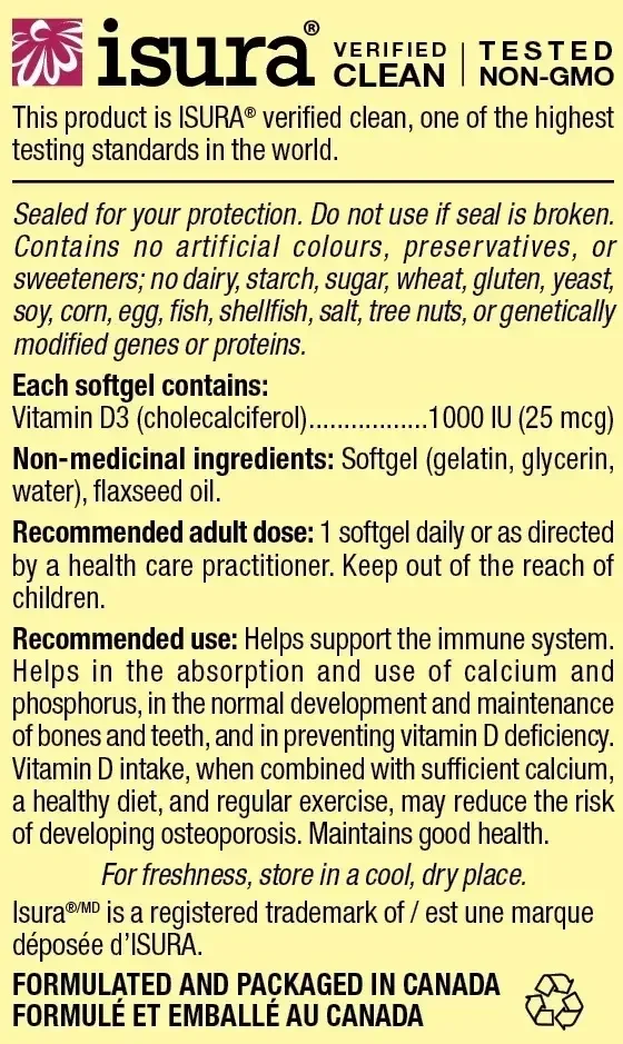 Product image for Vitamin D3 Softgel.