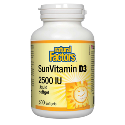 SunVitamin D3 2500 IU 500 Softgels