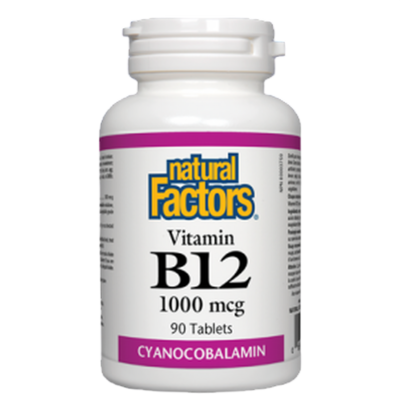 Product image for Vitamin B12 1000 mcg (60 tablets).