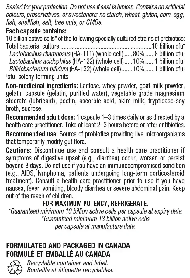 Product image for Acidophilus &amp; Bifidus Double Strength.