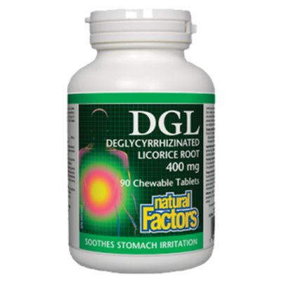 DGL Deglycyrrhizinated Licorice Root 400 mg 90 Chewables