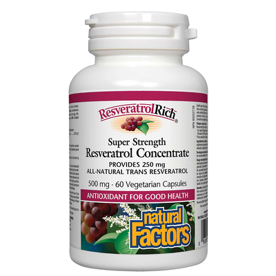 ResveratrolRich Super Strength Resveratrol Concentrate 500 mg product image