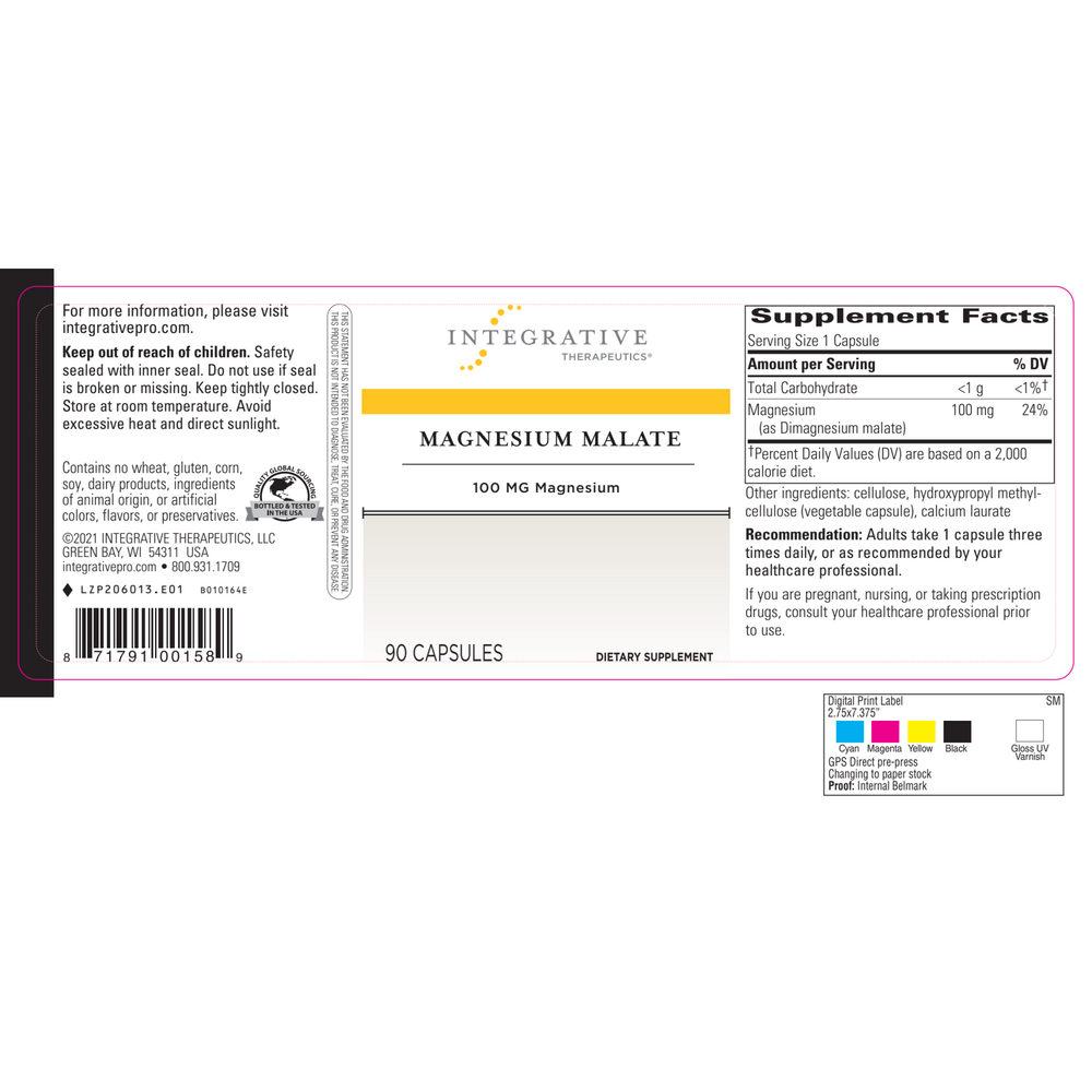Product image for Magnesium Malate.
